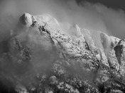Sunset and mountain tops