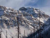 Sunset and mountain tops