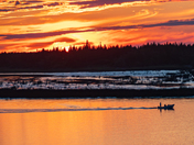 Fishing at Dusk on the Rupert River