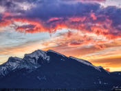 Colorful Mountain Sunset