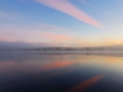 Morning mist on Lake Paquet