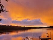 Lake Paquet sunset after the rain