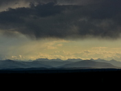 storm clouds over the rockied