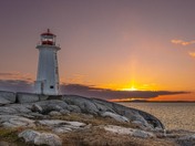 Sunset at Peggy's Cove, NS