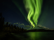 Aurora at Lake LaBarge