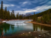 Moody Long Exposure In The Kananaskis Mountains