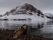 Moody Bow Lake Mountains