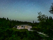Pisew Falls at Night