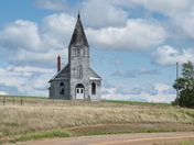 country church on a rise