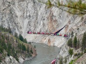 An endless caterpillar of a freight train near Lytton, BC