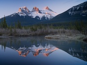 Three Sisters at sunrise