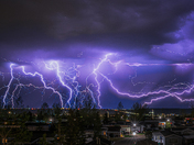Electric Night Over Calgary!