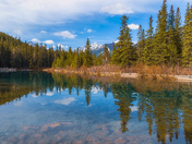 Spring Reflections On Mount Lorette Ponds