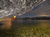 Nathaniel Smith Bouldering in Pabble Beach-Kelowna