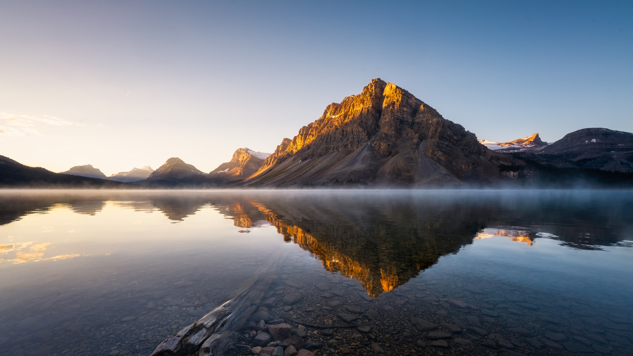 Morning of Bow Lake
