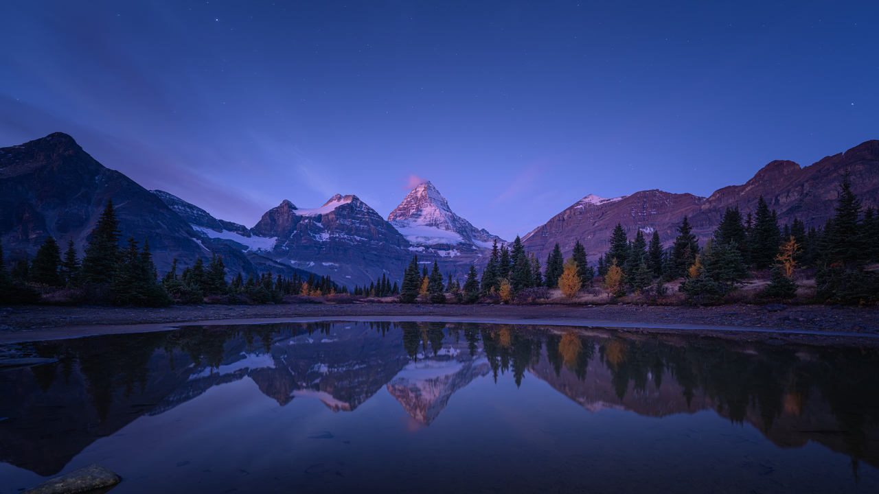 Blue Hour of Mt. Assiniboine Park