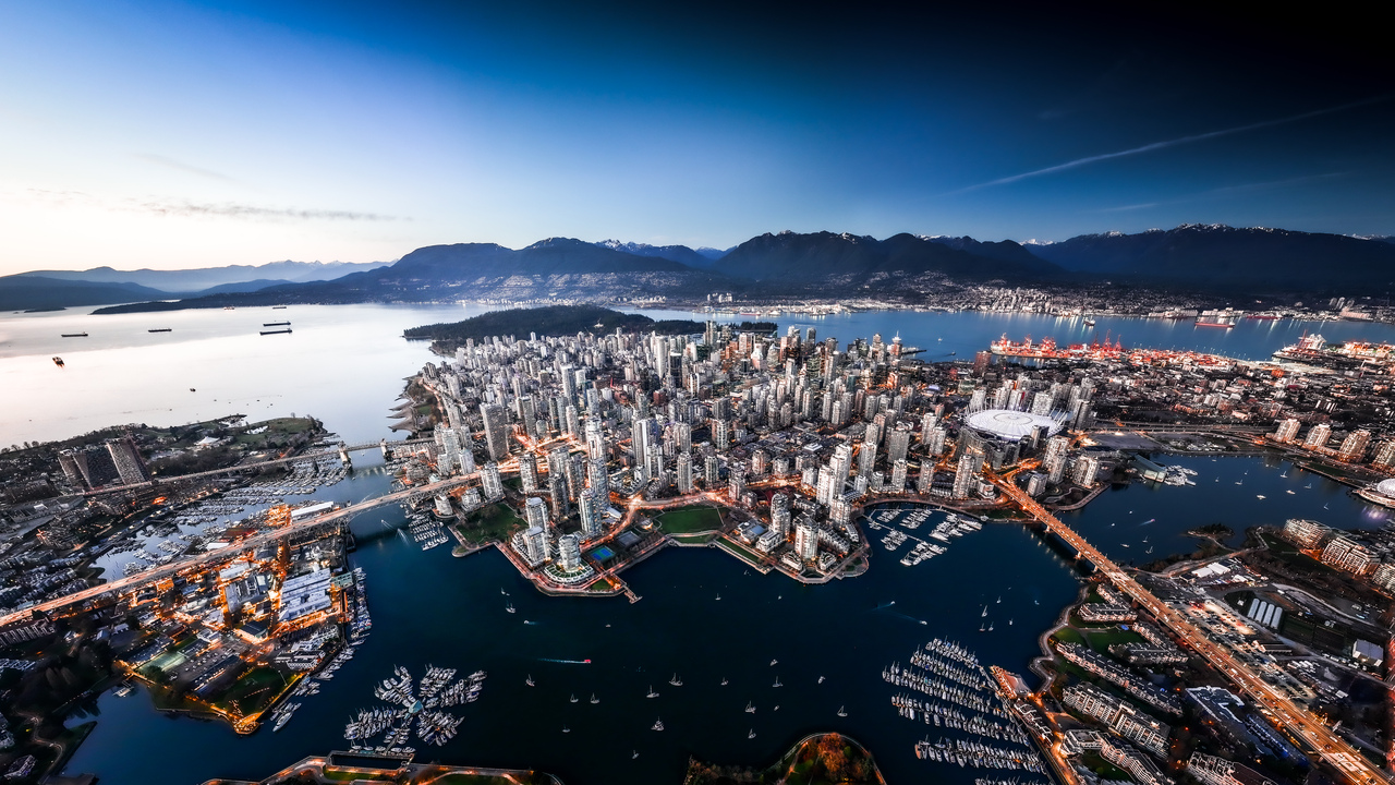 Blue Hour Over False Creek