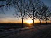 Fish Creek Provincial Park at sun down