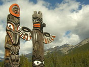 sunwapta totem poles