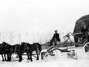 one of Edmonton's first snow plow's