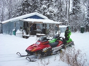 Snowmobiling in the Forest