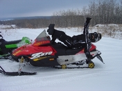 Happy Sask Snowmobiler