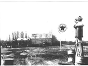 Early 1950's Gasoline Hand Pump And Bulk Fuel Storage