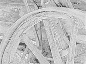 Line Art Wagon Wheel