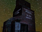 Bents Elevator, Bents, Saskatchewan. Lit with LED head lamp