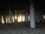 under the pier