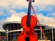 The Giant Fiddle in Sydney Harbour, Sydney Nova Scotia - HDR