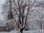 United Church in  the winter in Owen Sound Ontario