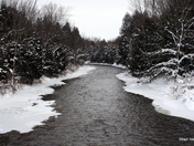 rocky saugen river, ontario canada