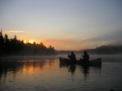 Canoeing at dawn