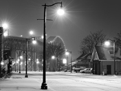 Point Edward In Black And White