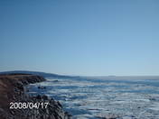cheticamp winter coastline