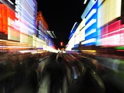 Neon Olympic Celebrations, Granville St., Vancouver