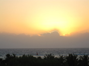 Lever de soleil du mexique Riviera Maya