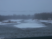 Assiniboine River finally almost frozen