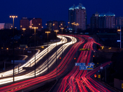 Morning traffic on the 401