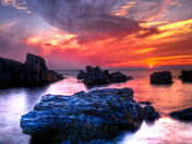 Shores of Bonavista Newfoundland at Sunset