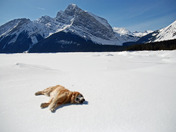 Upper Kananaskis Lake in early May 