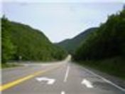 Entrance to Cape Brenton National park Nova Scotia 