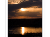 Sunset over Echo Vally Provincial Park