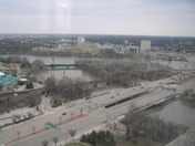 The junction of the Red & the Assiniboine, Winnipeg - April 2009