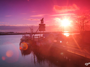 Sunset at Steveston Fishermen's Wharf