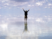 Salar de Uyuni loneliness, Bolivia