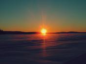 Sunset at Lake Opemiska