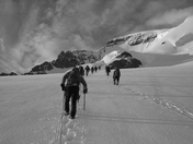 Climbers on Mount Athabasca