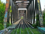 PrinceofWales bridge old graffiti tunnel morning